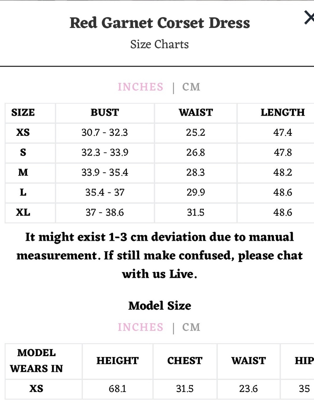Lacemade Red Corset Garnet Dress NWT Size L - Picture 5 of 5